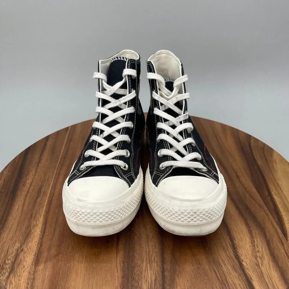 Converse Chuck Taylor All Star Lift Shoes Womens 8.5 Platform Crafted Patchwork